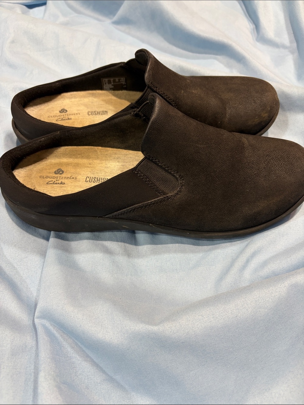 Clarks Women's Black Slip-On Mule Clogs